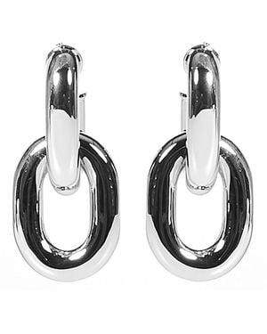 Rabanne Xl Link Essentials Earrings - Black