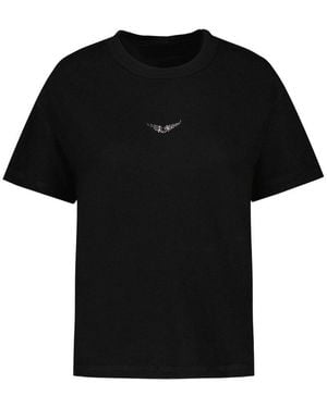 Zadig & Voltaire Marta Pcl Wings Strass T-Shirt - Black