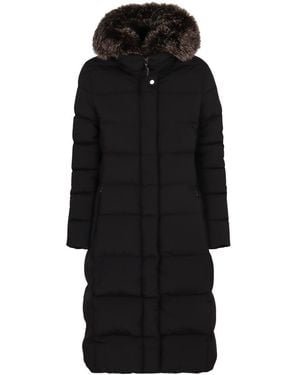 Moorer Long Zagara Down Jacket With Hood - Black