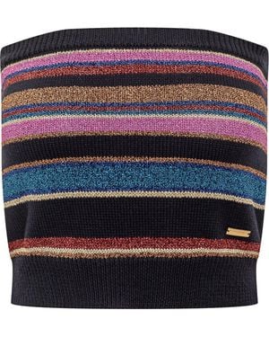 DSquared² Multicolour Striped Bandeau Top - Blue