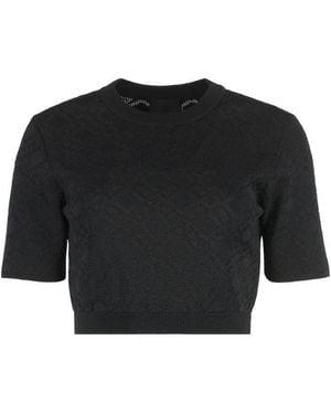 Givenchy Jacquard Knit Top - Black