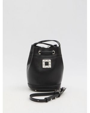 ショルダーバッグ・ポシェット Roger Vivier Tres Vivier Aumoniere Fur Black Roger Vivier Tres Vivier Daisy Aumoniere in Black | Lyst