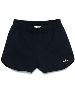 A.P.C. Rain Track Shorts - Blue