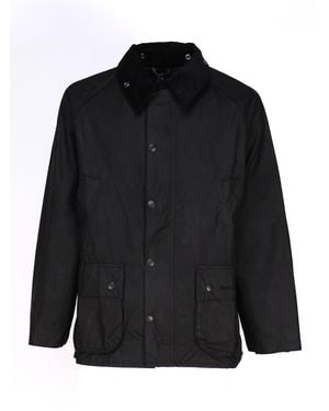 Barbour Waxed Cotton Belted Coat - Black