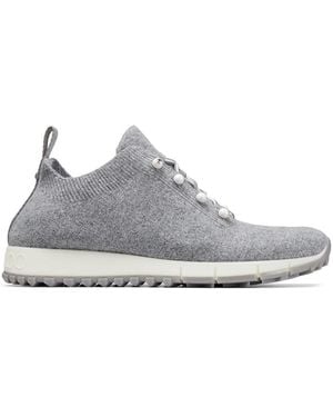 Jimmy Choo Veles Pearl Embellished Trainers - White