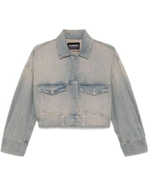 Dondup Light Denim Crop Jacket - Grey