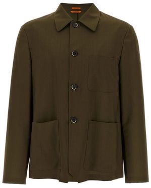 Barena 'Visal' Overshirt - Green