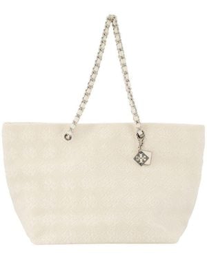 Tory Burch Ella Terry Shopper Bag - Natural