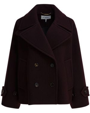 Chloé Virgin Wool Coat - Black