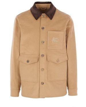 Etro Coats - Natural