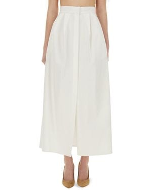 Max Mara Long Skirt "alcade1234" - White