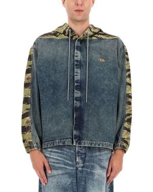 DIESEL Hooded Jacket - Blue