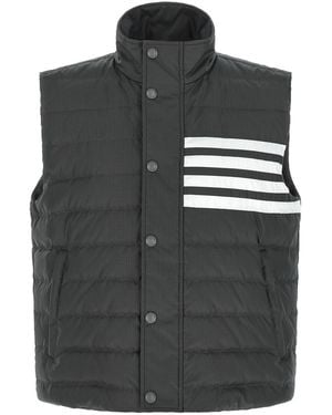 Thom Browne '4 Bar' Vest - Black
