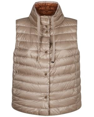 Herno Full Zip Down Vest - Brown