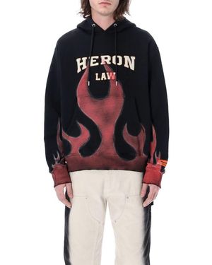 Heron Preston Heron Law Flames Hoodie - Blue