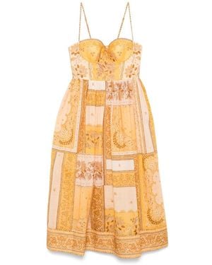 Zimmermann Lucky Corset Cotton Dress - Natural