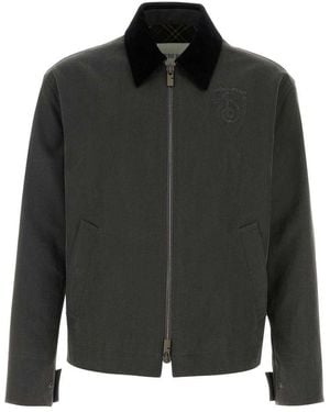 Burberry Cotton Casual Jacket - Black