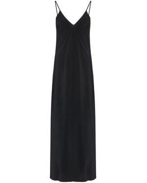MM6 by Maison Martin Margiela Silk Maxi Dress - Black
