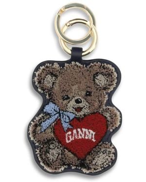 Ganni Keyrings E Chains - White