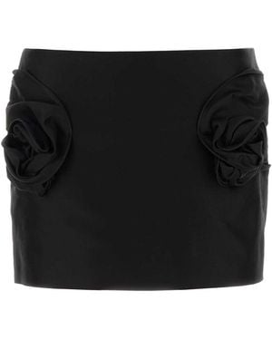 Magda Butrym Cotton Mini Skirt - Black