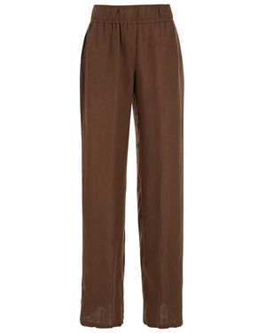 Grifoni Pants With Elastic Waist - Brown