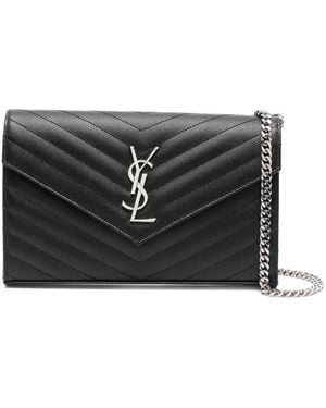 Saint Laurent C.wall(153y)mono Grain De - Black