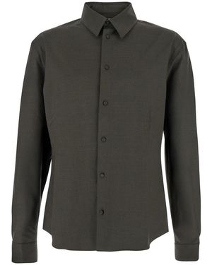 Jacquemus 'Mondani' Shirt With Classic Collar - Gray