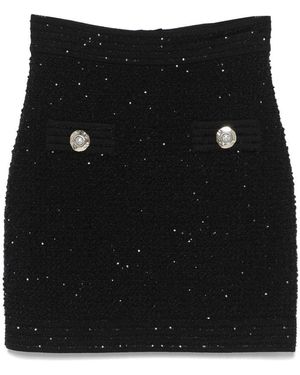 ミニスカート Balmain Asymmetric Virgin Wool Gabardine Mini Skirt ミニスカート Balmain Asymmetric Virgin Wool Gabardine Mini