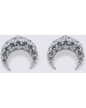 Marine Serre Earrings - Metallic