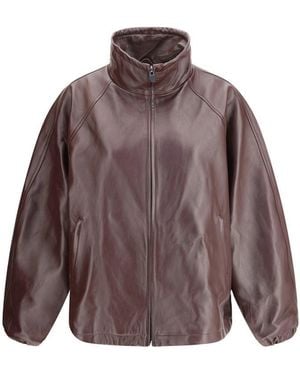Magda Butrym Leather Jackets - Brown