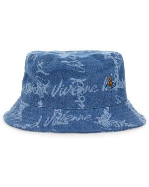 ハット VIVIENNE WESTWOOD BUCKET HAT WITH LOGO Vivienne Westwood Black Wool Orb Logo Bucket Hat | eBay