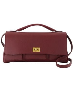 Balenciaga Bel Air Clap On Crossbody - Red