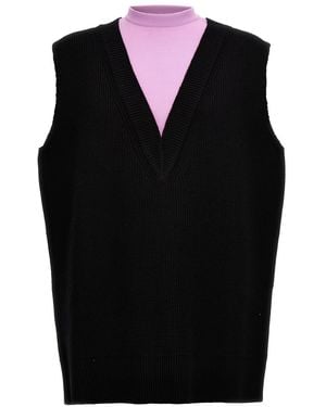 Jil Sander Knit Vest - Black