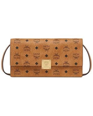 MCM "Aren" Wallet With Shoulder Strap - Brown