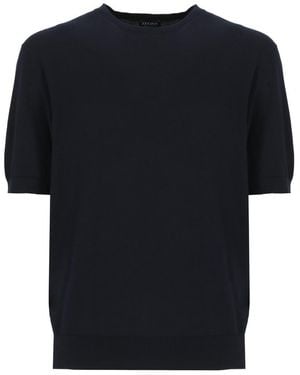 ZEGNA Cotton T-Shirt - Black