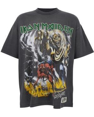 Represent Iron Maiden Number Of Beast T Shirt - Grey