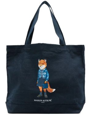 Maison Kitsuné Bum Bags - Blue