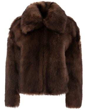 B&W B&W Shearling Coat - Brown