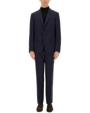 ZEGNA Single-Breasted Dress - Blue