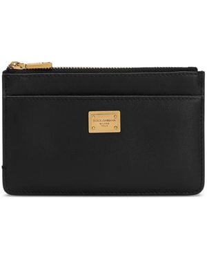 Dolce & Gabbana Leather Card Holder - Black