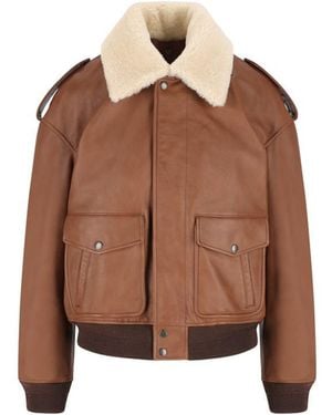 Saint Laurent Jackets - Brown