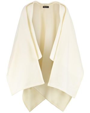 Fabiana Filippi Wool Cape - Natural