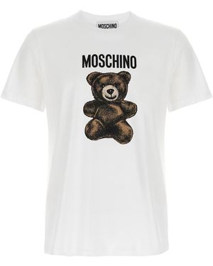 Moschino 'Teddy' Print T-Shirt - White