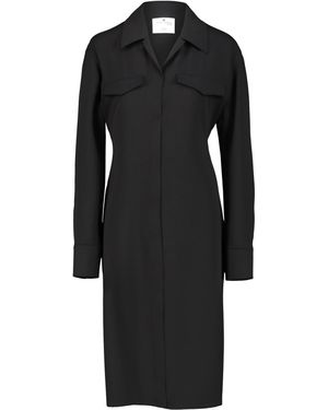 Courreges Shirt Dress - Black