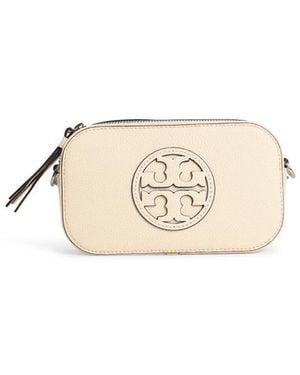 Tory Burch 'miller' Ivory Leather Mini Crossbody Bag - Natural