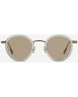 ZEGNA Round Sunglasses - Natural