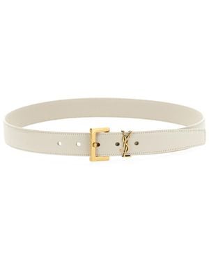 Saint Laurent Cintura Monogram - White