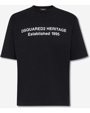 DSquared² Cotton Logo T-Shirt - Black