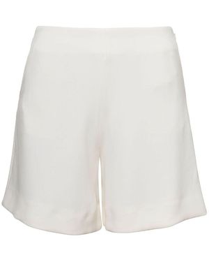 MVP WARDROBE 'Kennet' Shorts With Invisible Zip - White