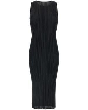 Pleats Please Issey Miyake 'Basics' Dress - Black